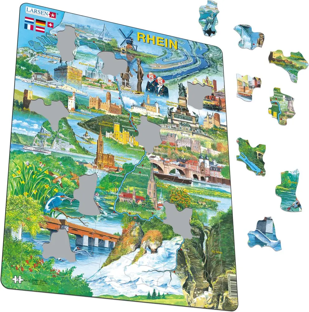 Cover: 7023850225082 | Puzzle - Rhein | Puzzle | 2019 | Larsen | EAN 7023850225082