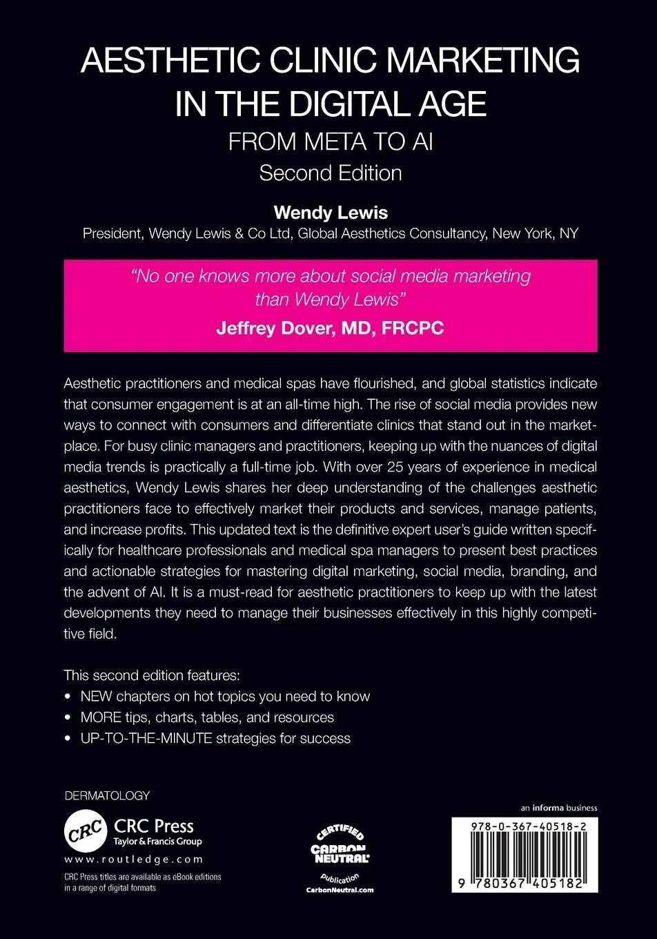Rückseite: 9780367405182 | Aesthetic Clinic Marketing in the Digital Age | From Meta to AI | Buch