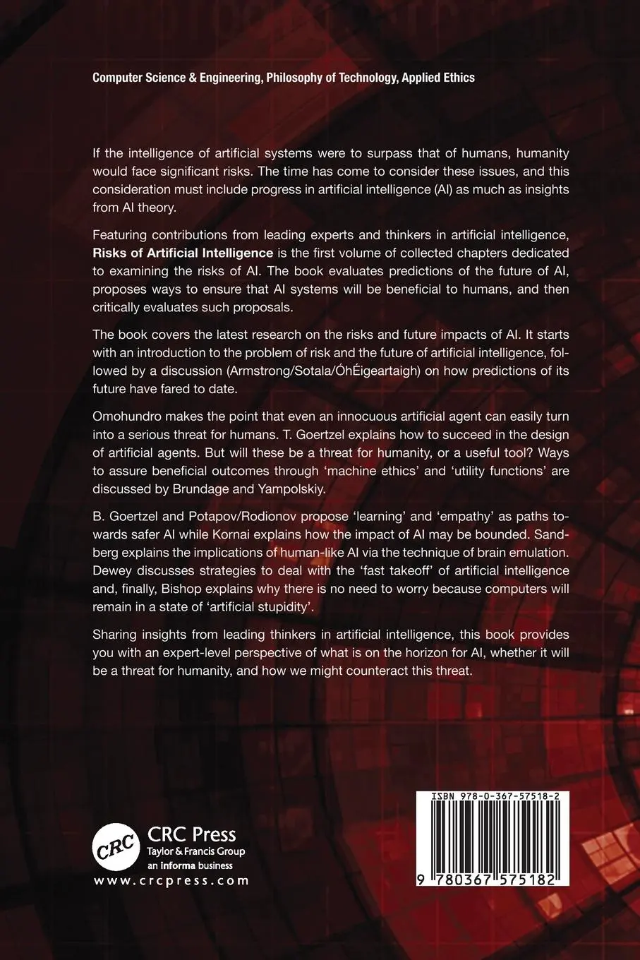 Rückseite: 9780367575182 | Risks of Artificial Intelligence | Vincent C. Müller | Taschenbuch