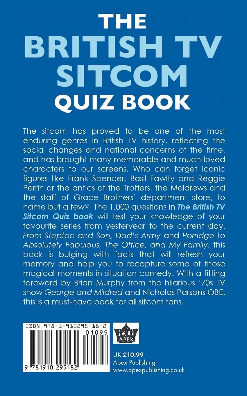 Rückseite: 9781910295182 | The British TV Sitcom Quiz Book | Chris Cowlin | Taschenbuch | 2014