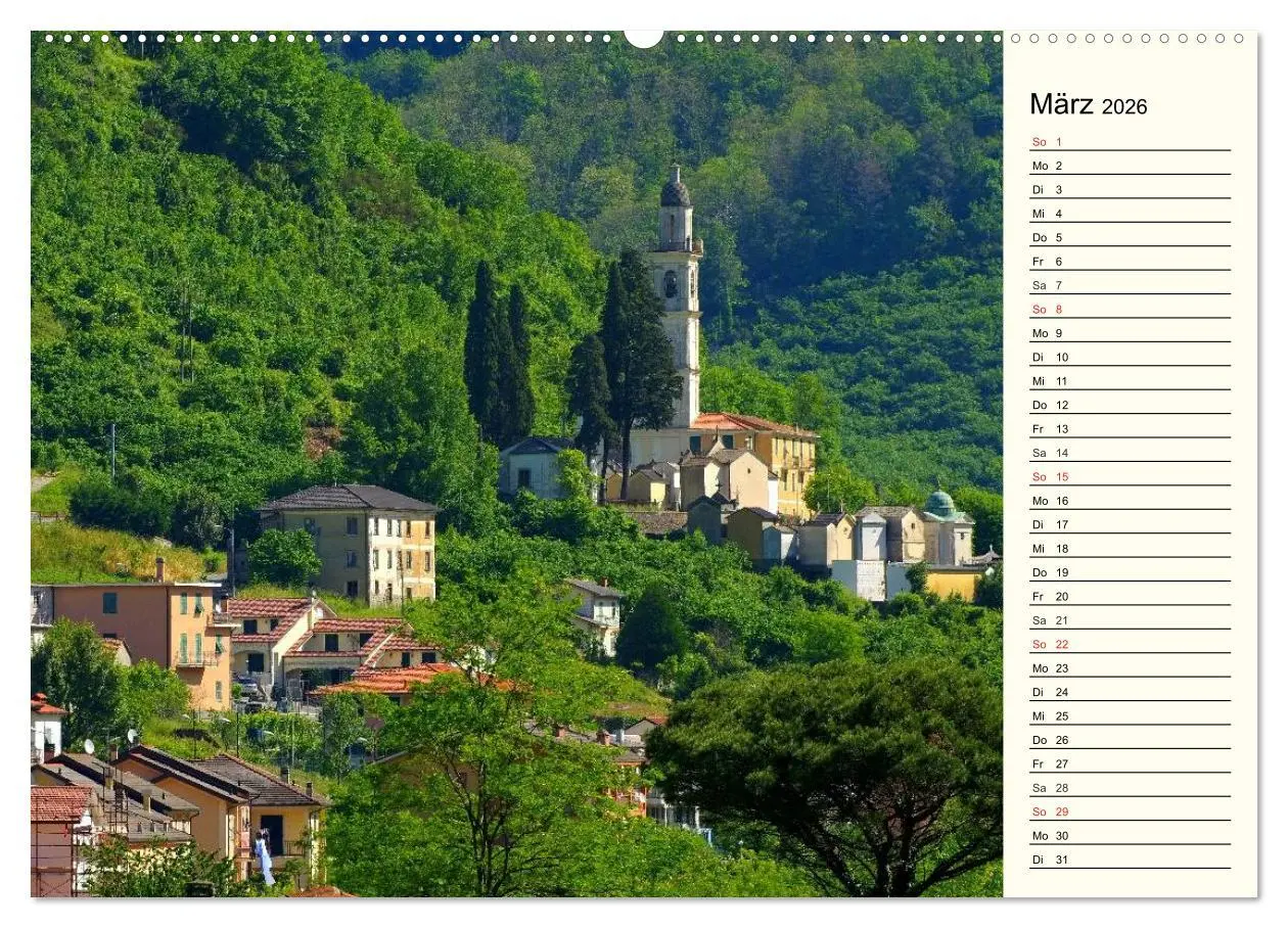 Bild: 9783457985182 | Ligurien - Berge und Meer (Wandkalender 2026 DIN A2 quer), CALVENDO...