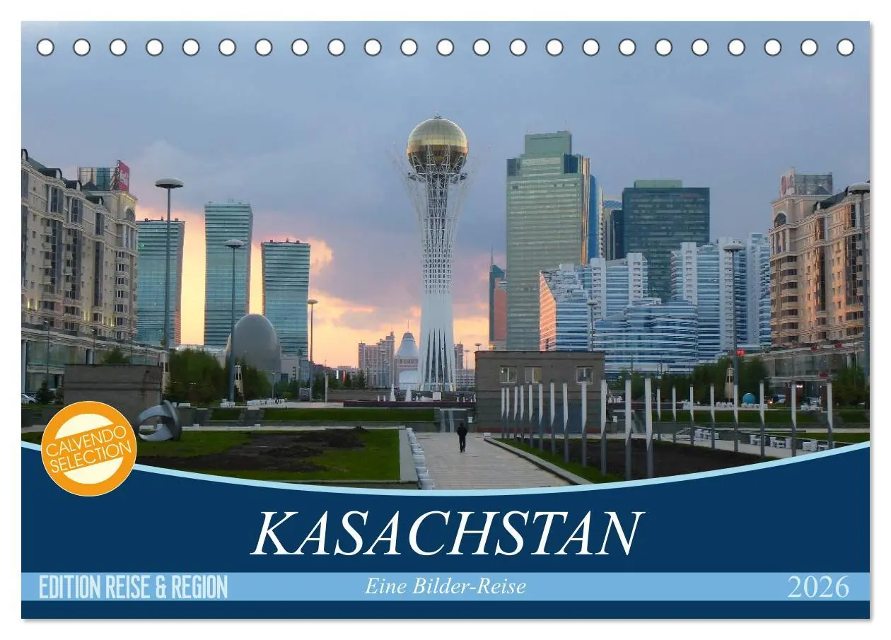 Cover: 9783516215182 | Kasachstan - Eine Bilder-Reise (Tischkalender 2026 DIN A5 quer),...