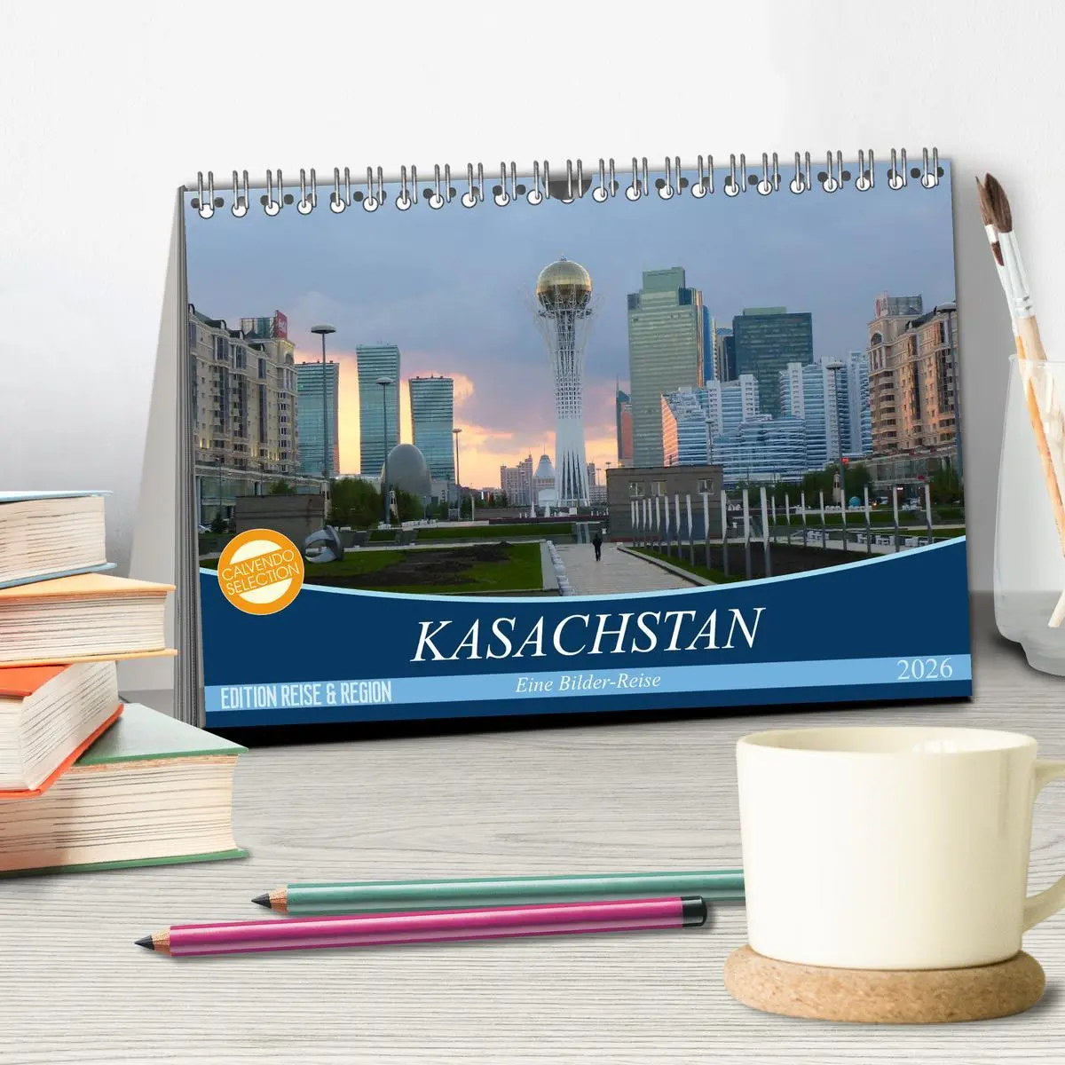 Bild: 9783516215182 | Kasachstan - Eine Bilder-Reise (Tischkalender 2026 DIN A5 quer),...