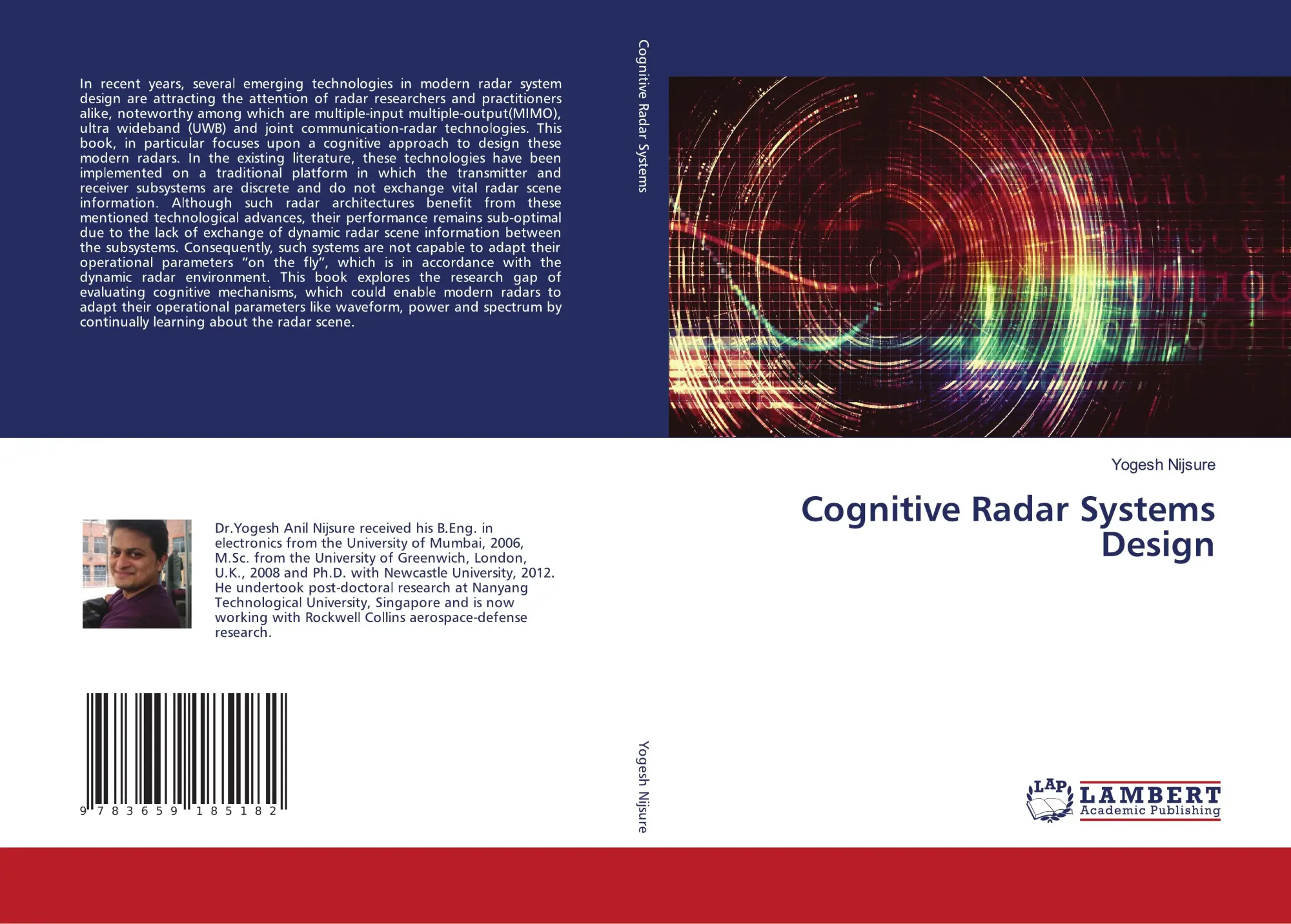 Cover: 9783659185182 | Cognitive Radar Systems Design | Yogesh Nijsure | Taschenbuch | 188 S.