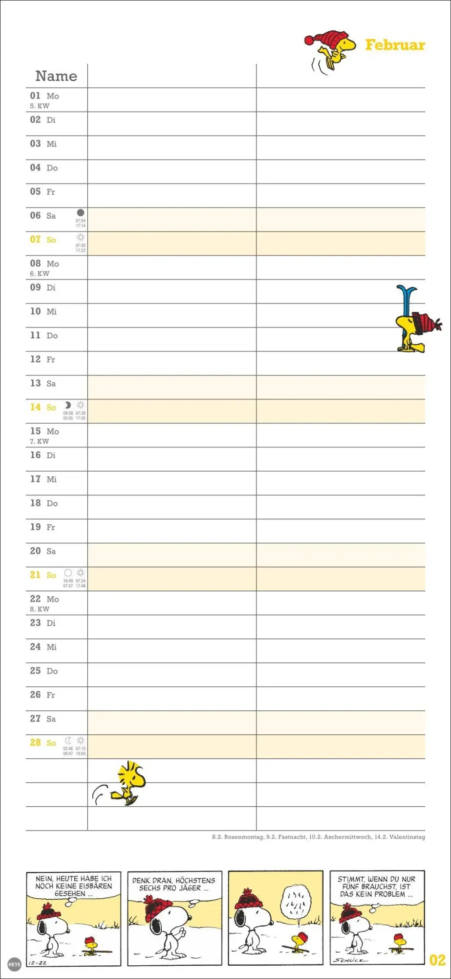 Bild: 9783756415182 | Peanuts Planer Wir zwei 2027 | Heye | Kalender | Spiralbindung | 14 S.