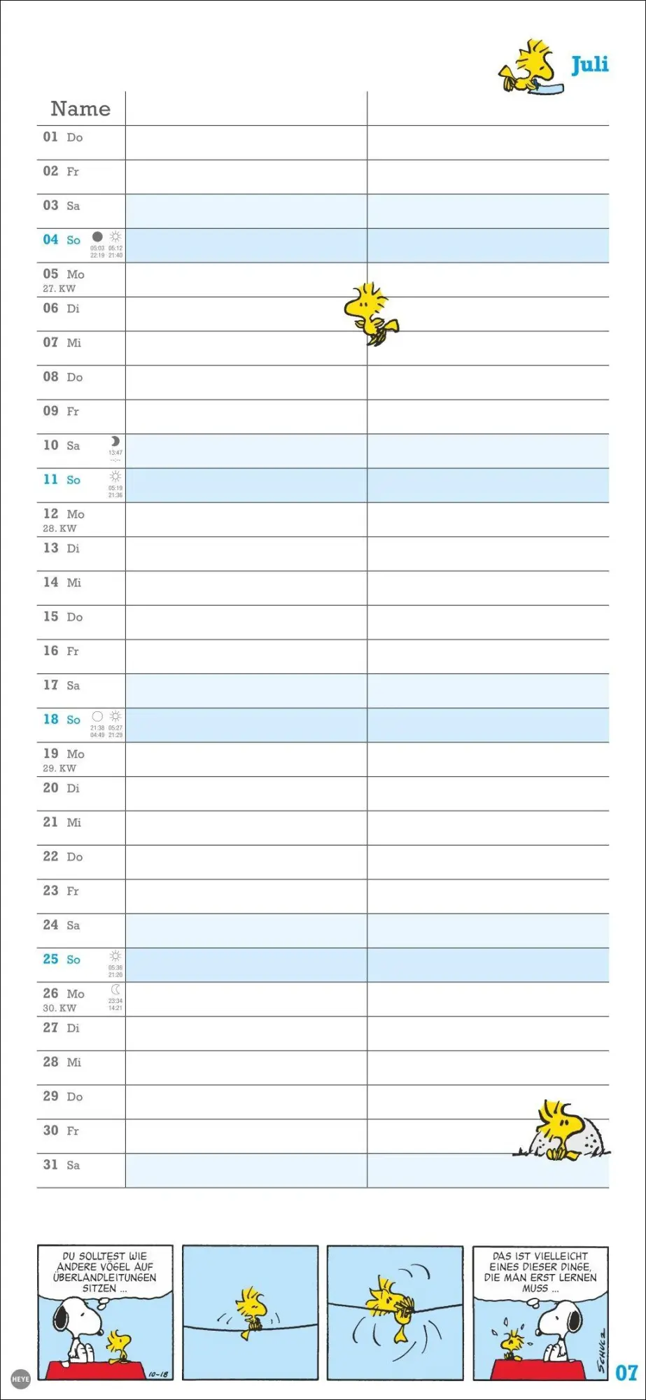 Bild: 9783756415182 | Peanuts Planer Wir zwei 2027 | Heye | Kalender | Spiralbindung | 14 S.