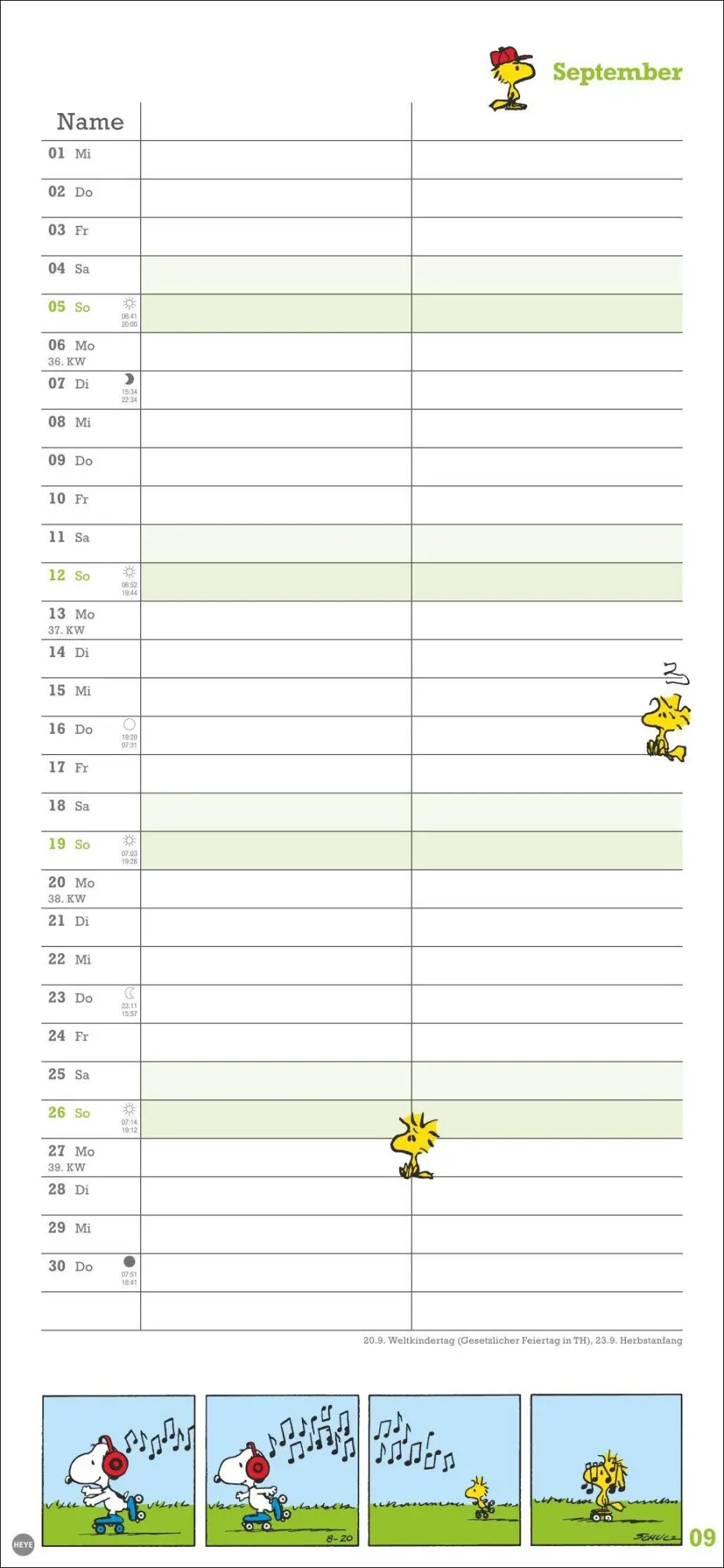 Bild: 9783756415182 | Peanuts Planer Wir zwei 2027 | Heye | Kalender | Spiralbindung | 14 S.