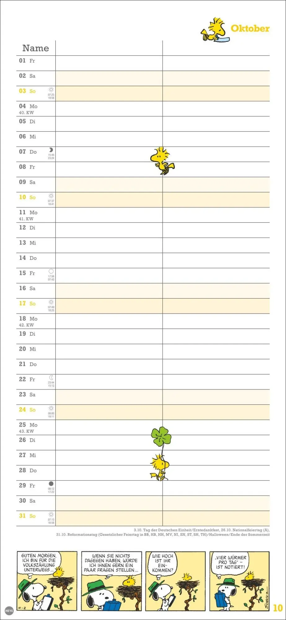 Bild: 9783756415182 | Peanuts Planer Wir zwei 2027 | Heye | Kalender | Spiralbindung | 14 S.