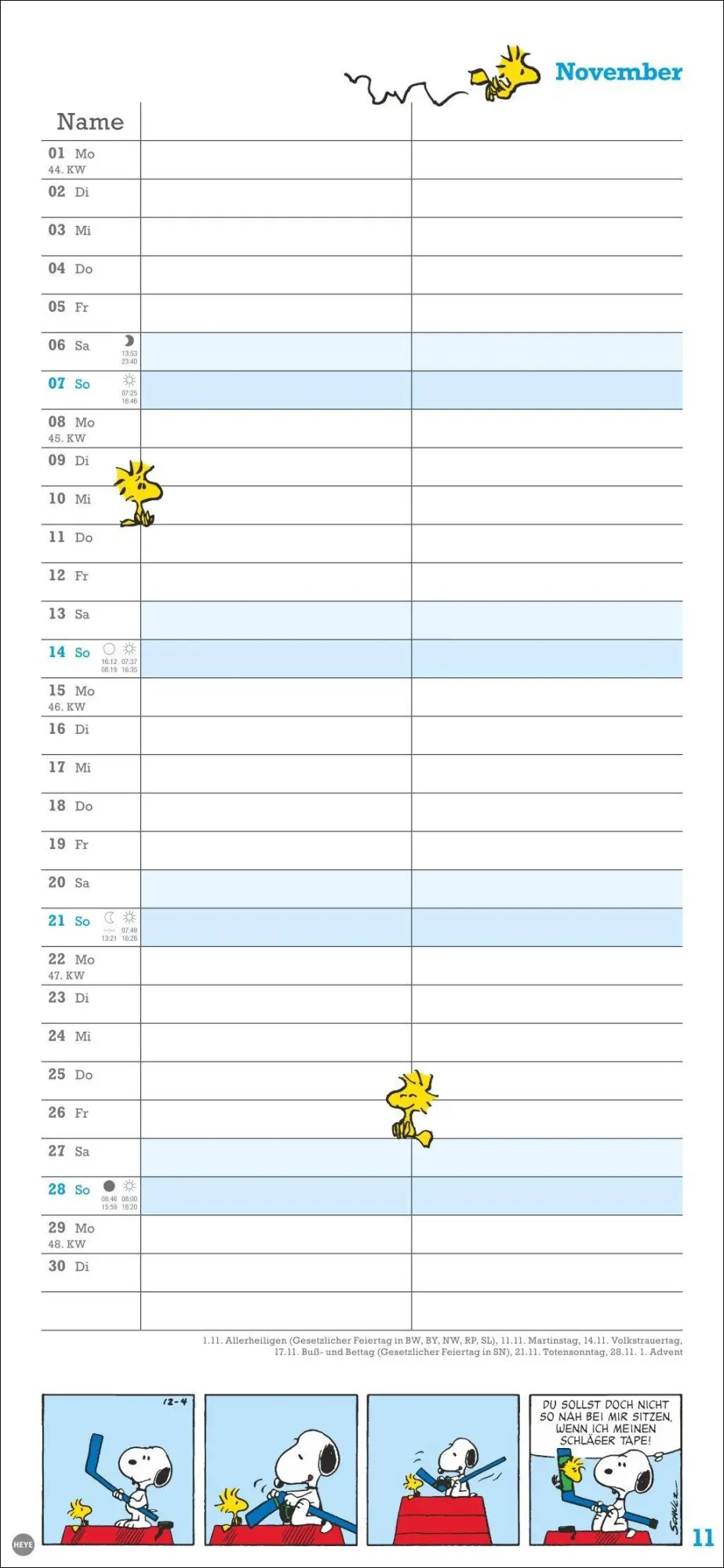 Bild: 9783756415182 | Peanuts Planer Wir zwei 2027 | Heye | Kalender | Spiralbindung | 14 S.