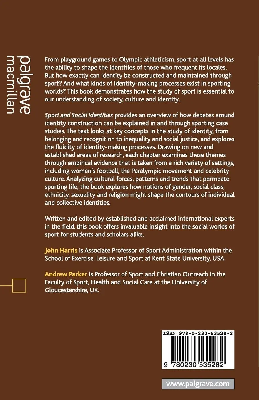 Rückseite: 9780230535282 | Sport and Social Identities | John Harris (u. a.) | Taschenbuch | 2009