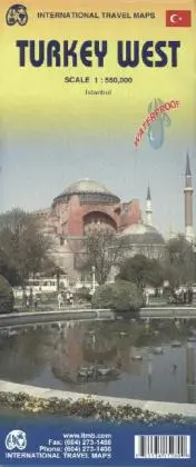 Cover: 9781553415282 | International Travel Map ITM Turkey West | (Land-)Karte | Englisch