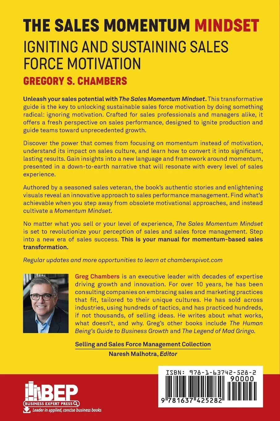 Rückseite: 9781637425282 | The Sales Momentum Mindset | Gregory S Chambers | Taschenbuch | 2023