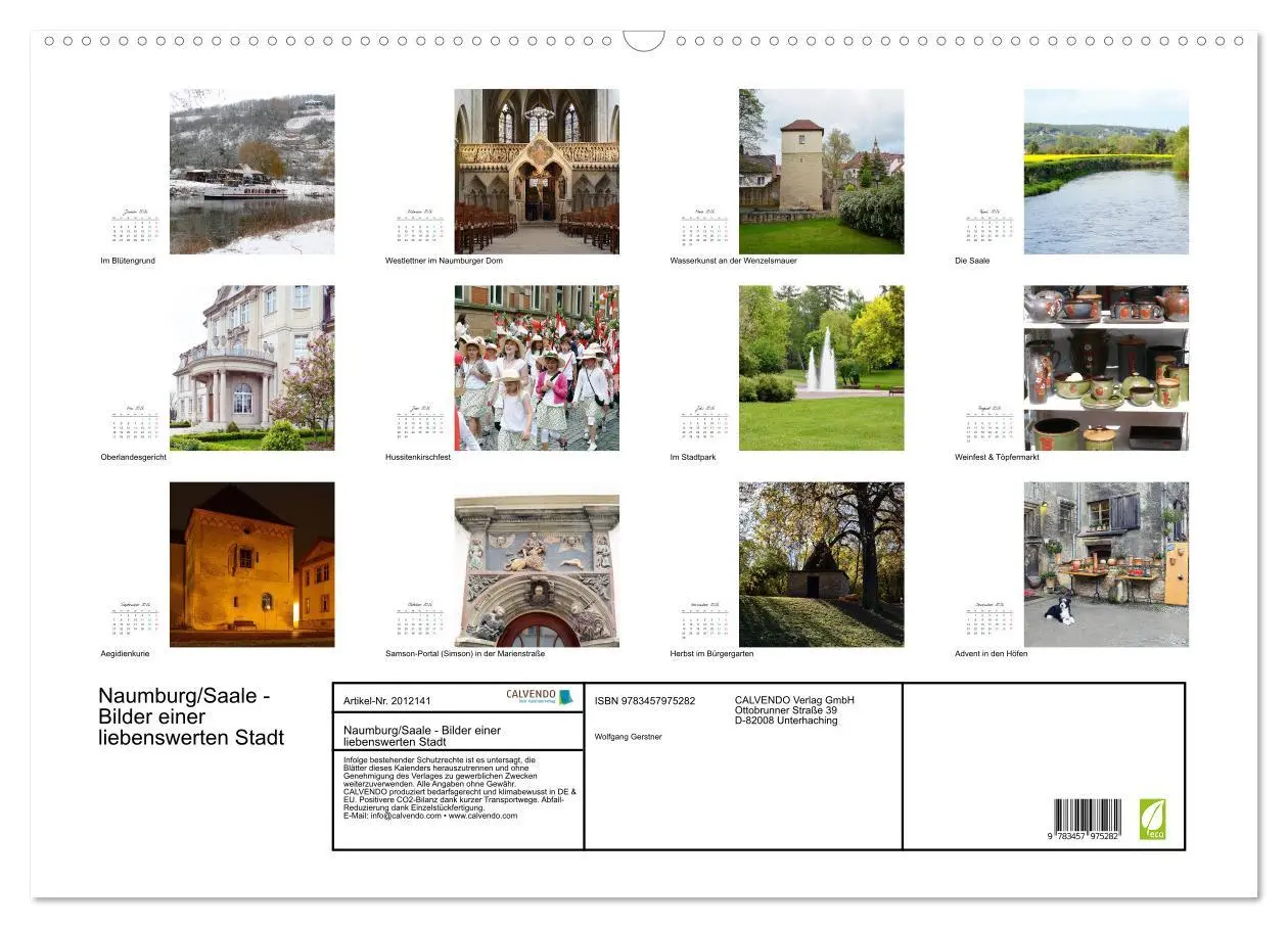 Bild: 9783457975282 | Naumburg/Saale - Bilder einer liebenswerten Stadt (Wandkalender...