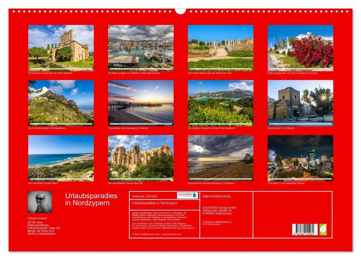 Bild: 9783569155282 | Urlaubsparadies in Nordzypern (Wandkalender 2027 DIN A2 quer),...
