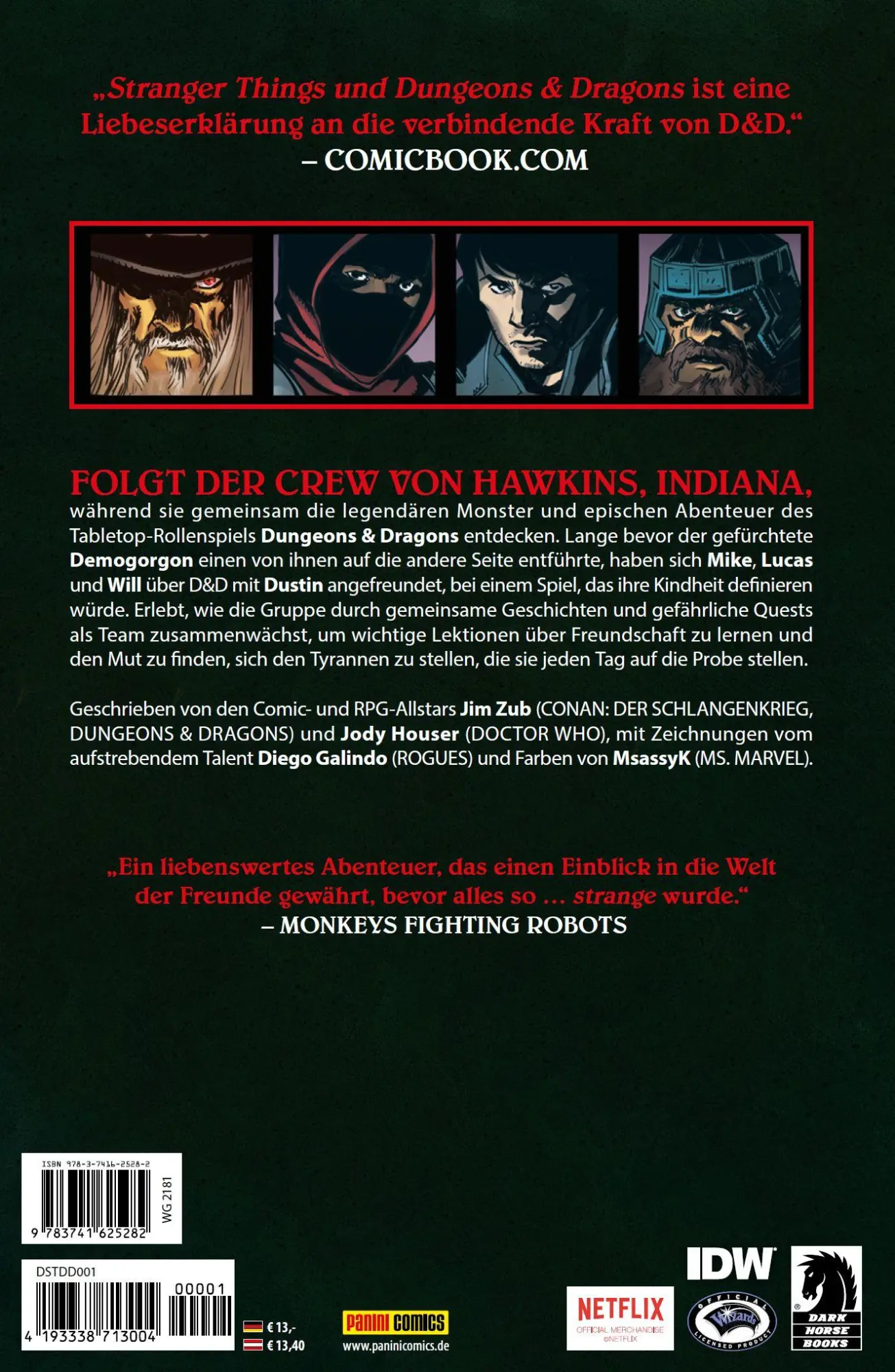 Rückseite: 9783741625282 | Stranger Things und Dungeons &amp; Dragons | Das Comic-Crossover | Buch