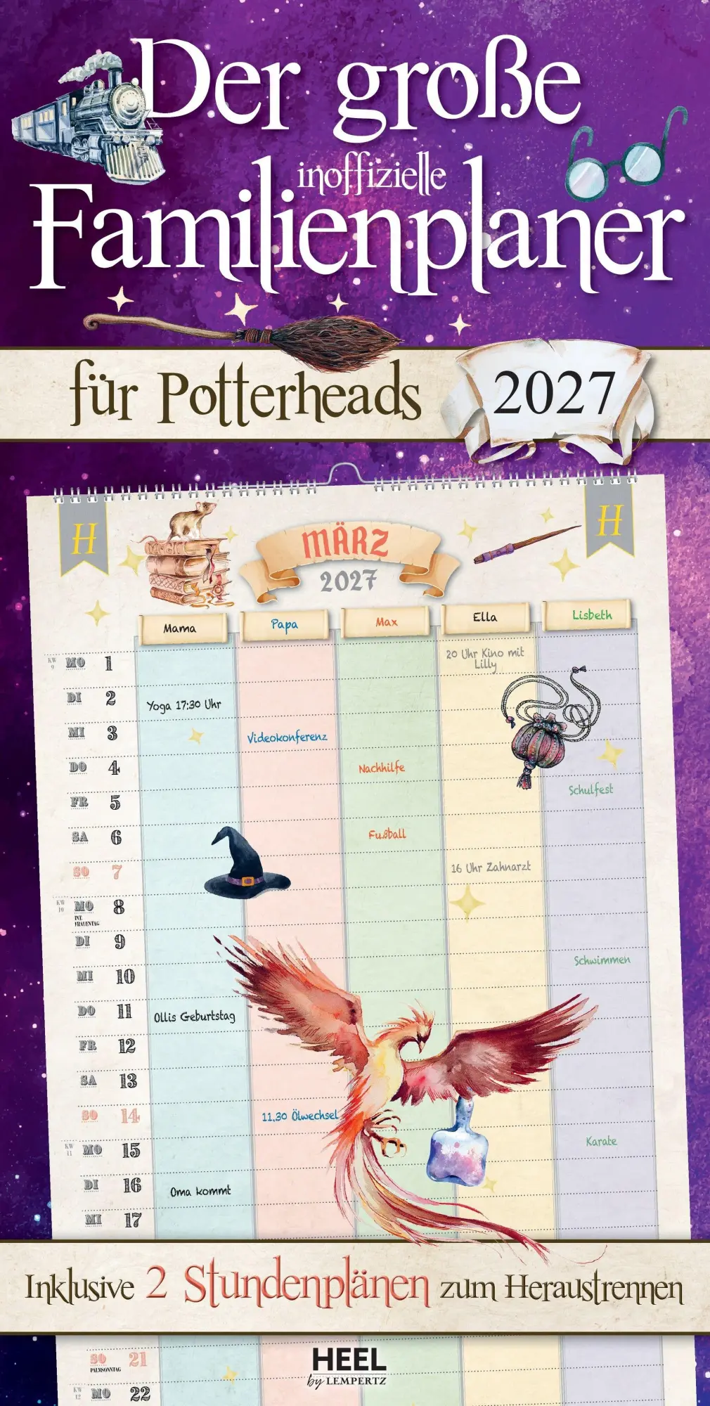 Cover: 9783960585282 | Der große inoffizielle Familienplaner für Potterheads Kalender 2027