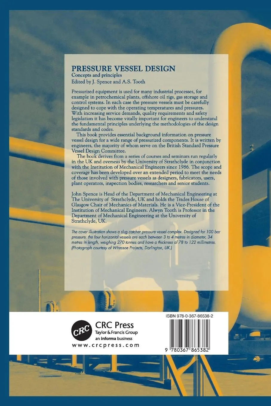 Rückseite: 9780367865382 | Pressure Vessel Design | Concepts and principles | J. Spence (u. a.)