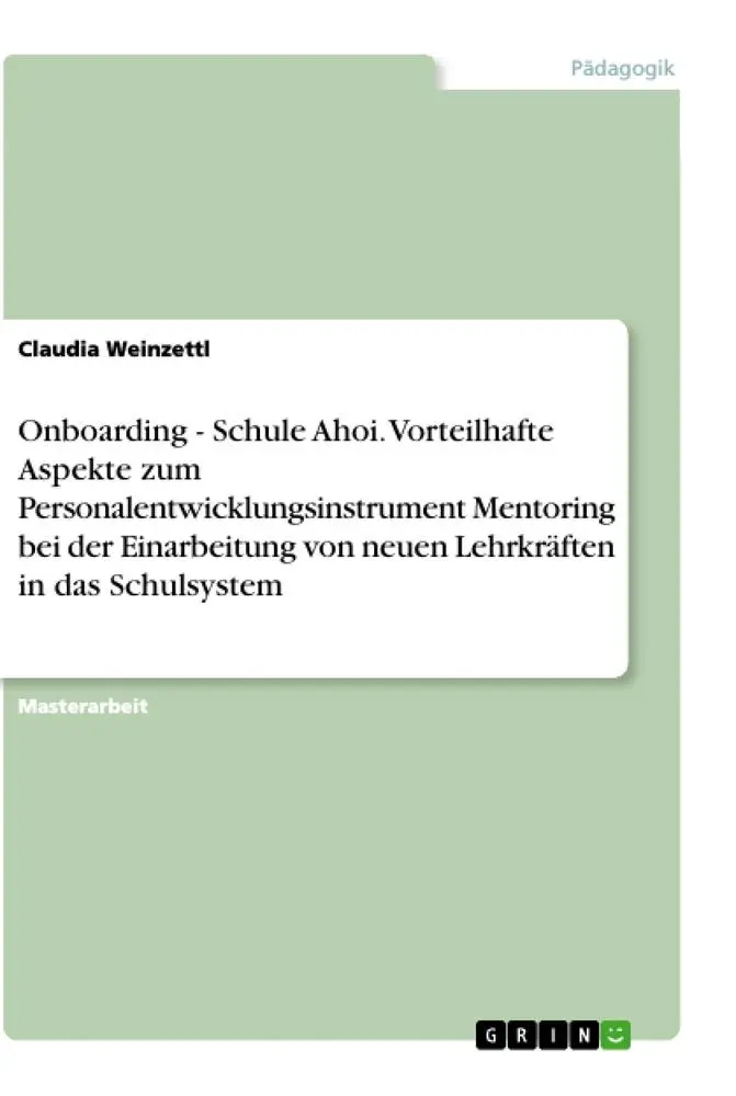 Cover: 9783346155382 | Onboarding - Schule Ahoi. Vorteilhafte Aspekte zum...