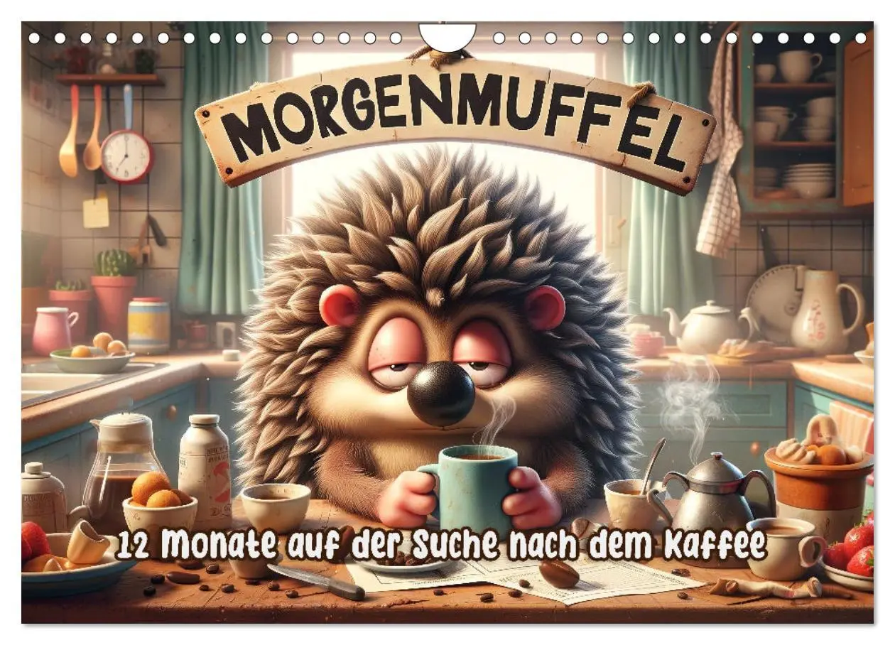 Cover: 9783457345382 | Morgenmuffel: 12 Monate auf der Suche nach dem Kaffee (Wandkalender...