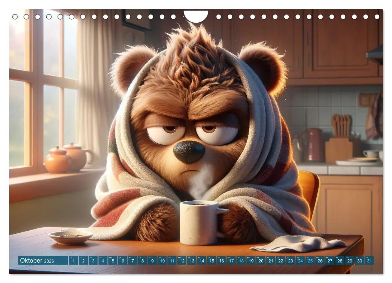 Bild: 9783457345382 | Morgenmuffel: 12 Monate auf der Suche nach dem Kaffee (Wandkalender...