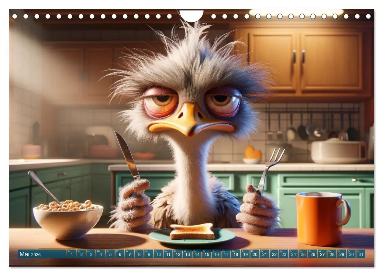 Bild: 9783457345382 | Morgenmuffel: 12 Monate auf der Suche nach dem Kaffee (Wandkalender...