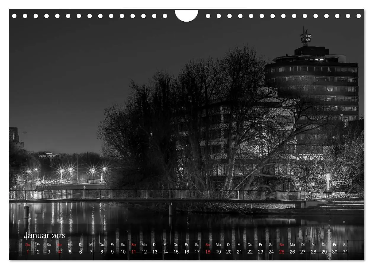 Bild: 9783516125382 | Heilbronn bei Nacht (Wandkalender 2026 DIN A4 quer), CALVENDO...