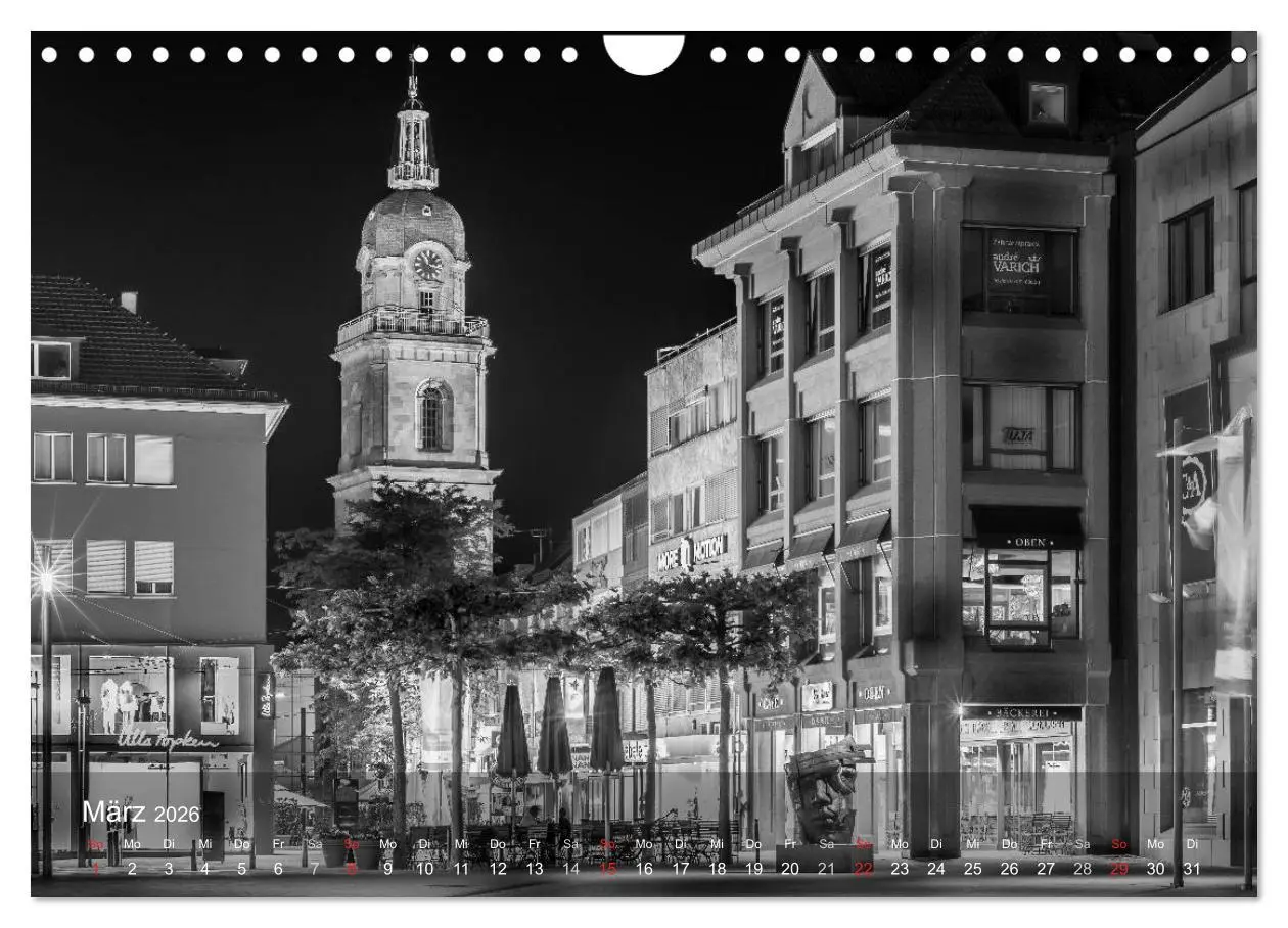 Bild: 9783516125382 | Heilbronn bei Nacht (Wandkalender 2026 DIN A4 quer), CALVENDO...