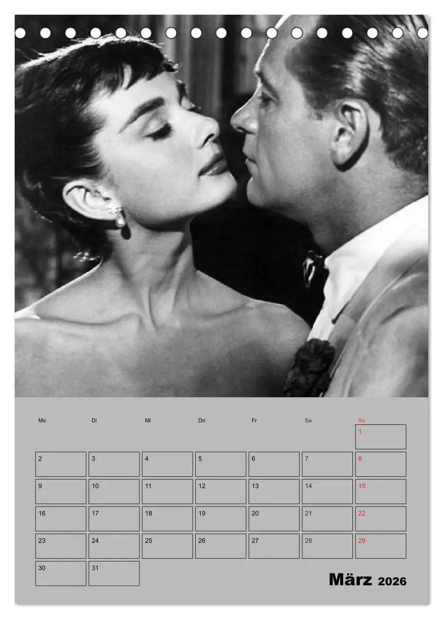 Bild: 9783516435382 | Hollywood-Diva. Audrey Hepburn (Tischkalender 2026 DIN A5 hoch),...