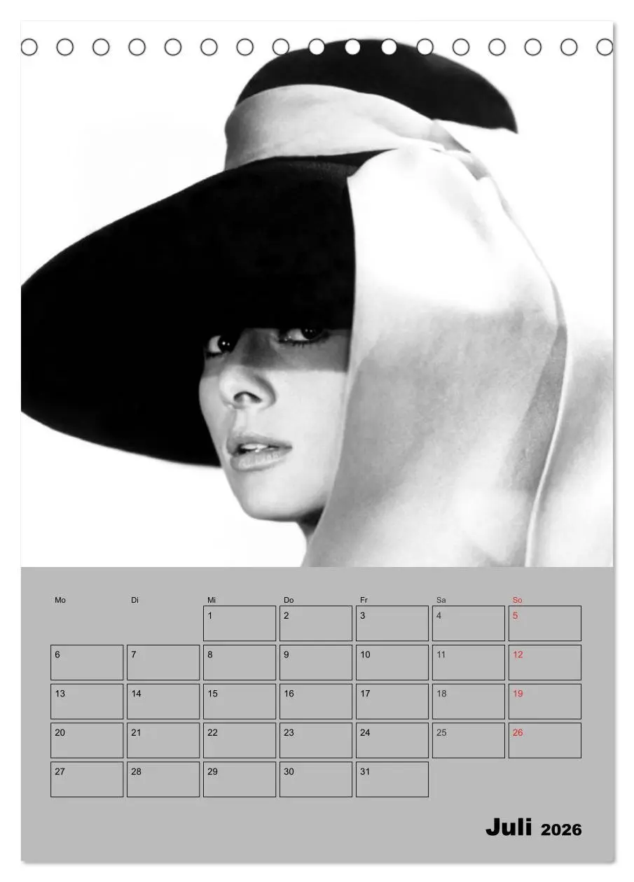 Bild: 9783516435382 | Hollywood-Diva. Audrey Hepburn (Tischkalender 2026 DIN A5 hoch),...