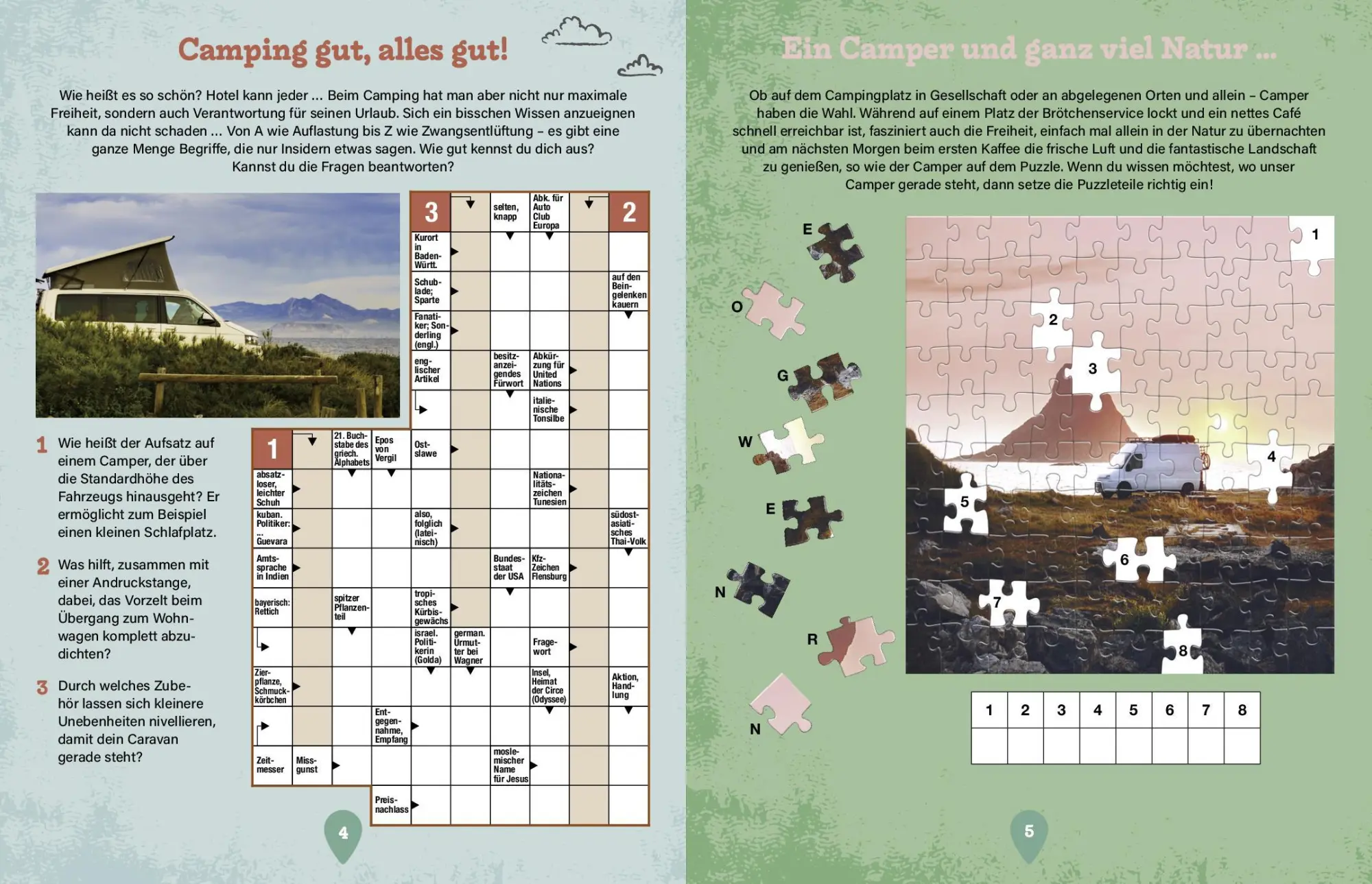 Bild: 9783625195382 | Das Camping-Rätselbuch | Rätsel-Spaß für Camping-Fans | Taschenbuch