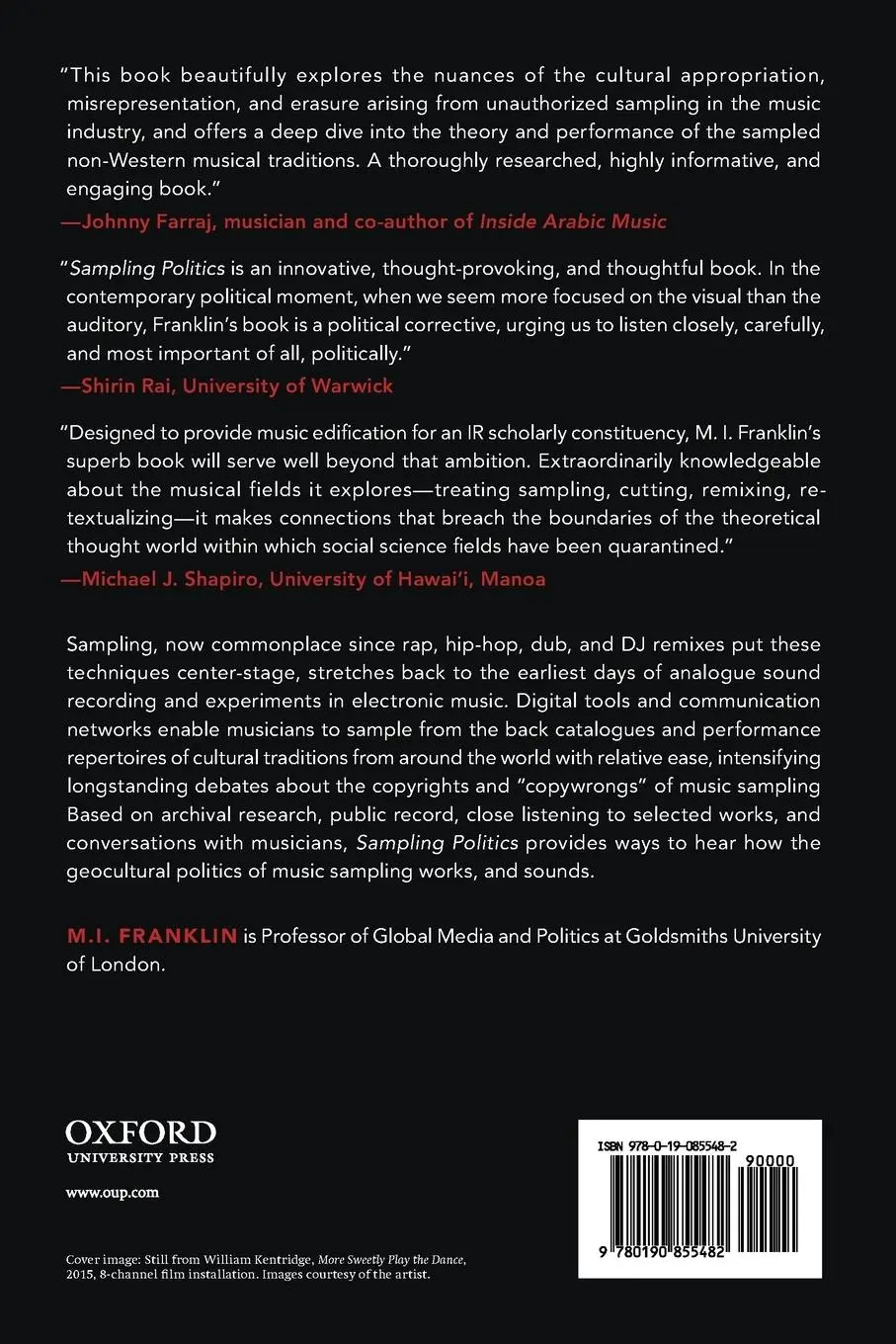 Rückseite: 9780190855482 | SAMPLING POLITICS P | Franklin | Taschenbuch | Kartoniert / Broschiert