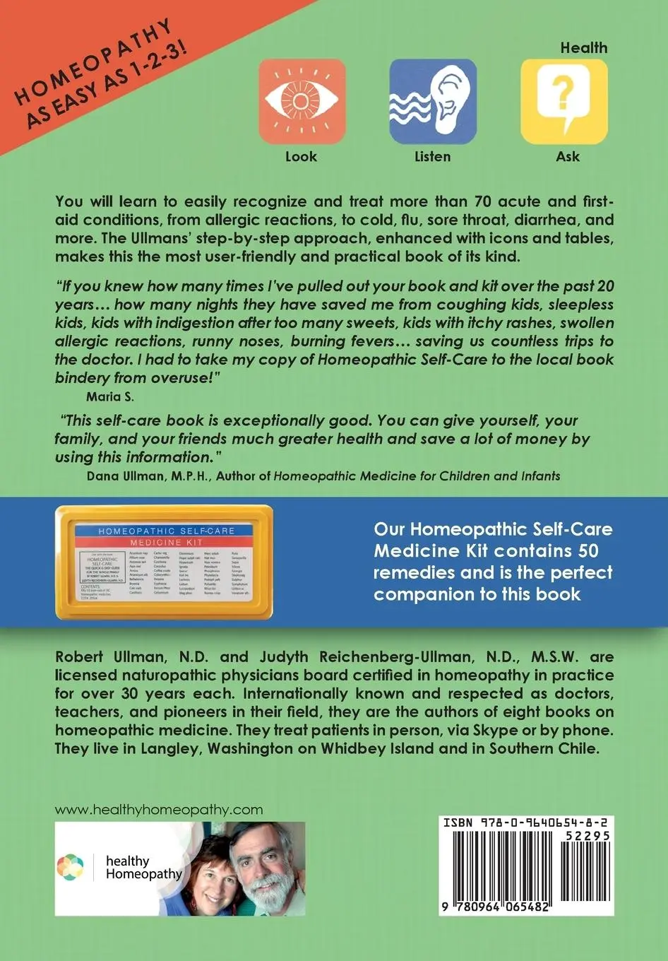 Rückseite: 9780964065482 | Homeopathic Self-Care | The Quick and Easy Guide for the Whole Family