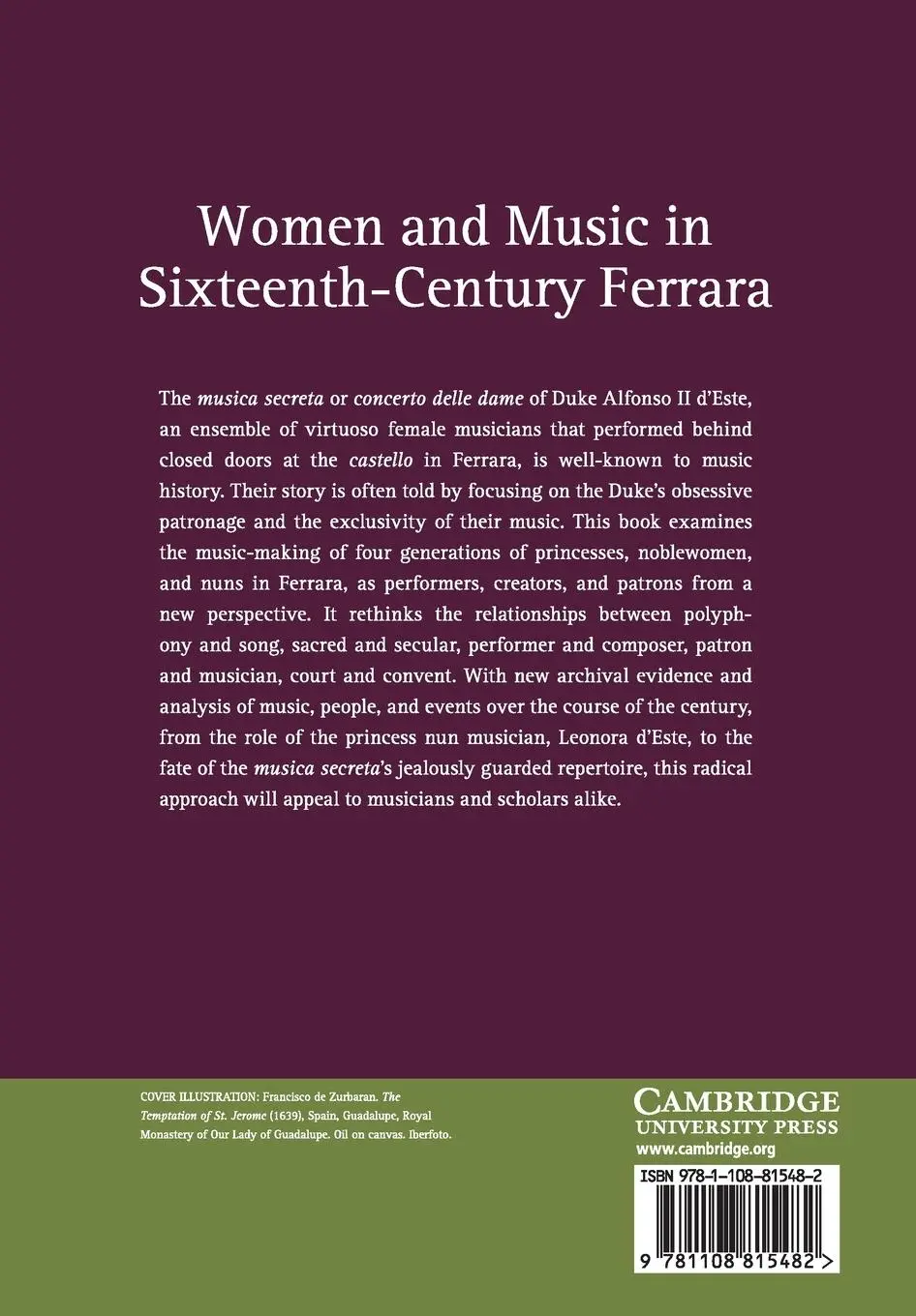 Rückseite: 9781108815482 | Women and Music in Sixteenth-Century Ferrara | Laurie Stras | Buch