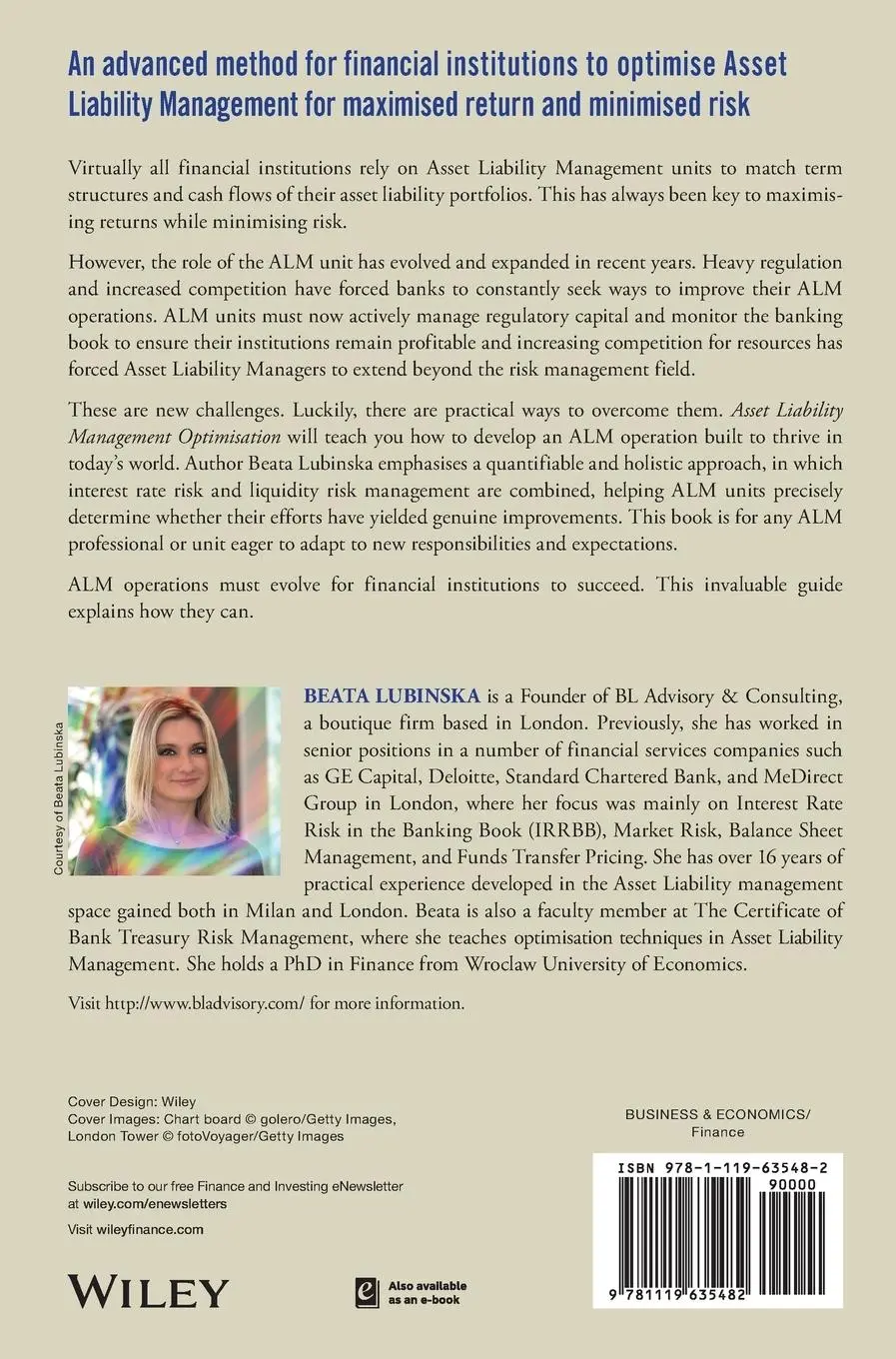 Rückseite: 9781119635482 | Asset Liability Management Optimisation | Beata Lubinska | Buch | 2020