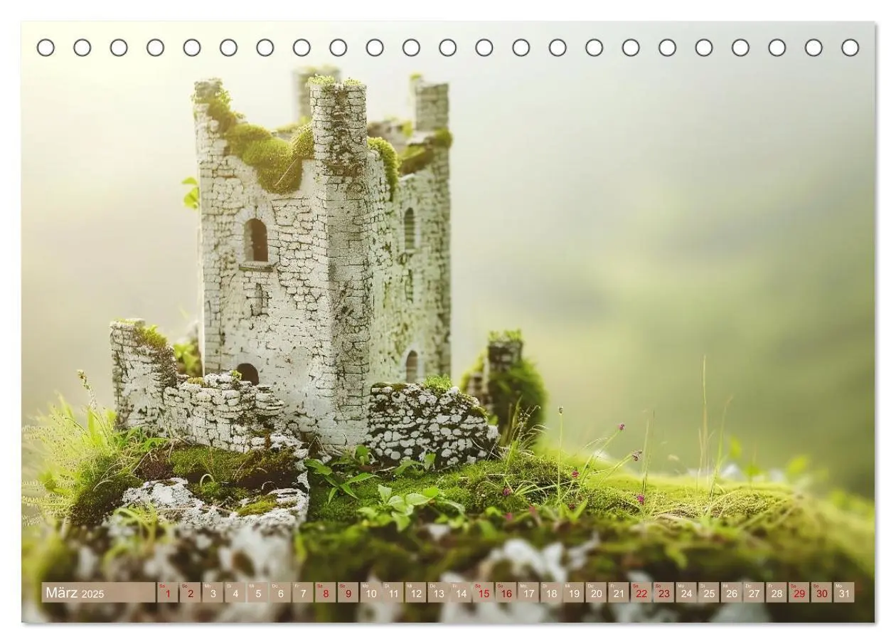 Bild: 9783435245482 | Miniaturwelt Burgen und Schlösser (Tischkalender 2025 DIN A5 quer),...