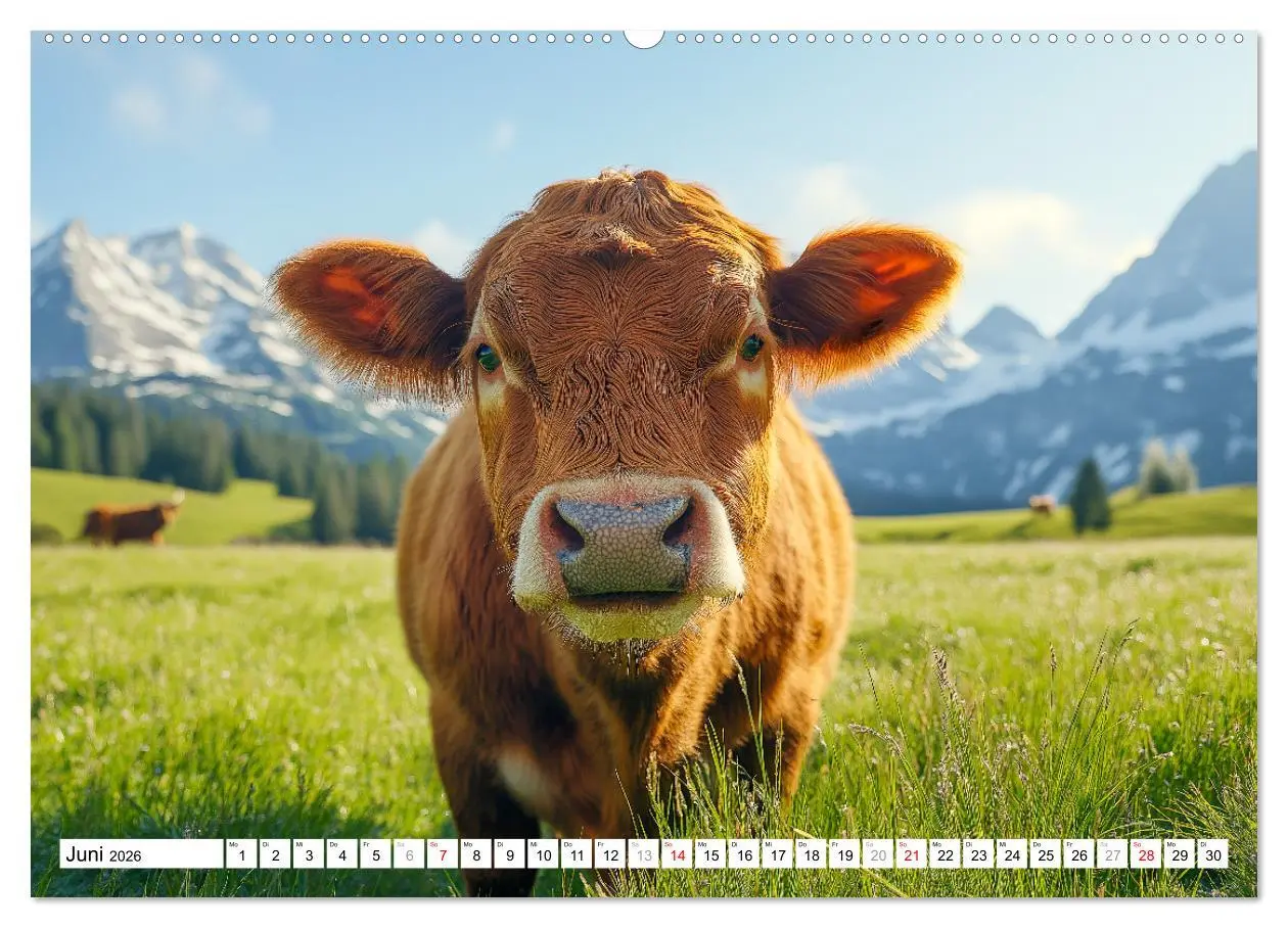 Bild: 9783457335482 | KÜHE AUF DER ALM - Der Kalender aus Bayern (hochwertiger Premium...