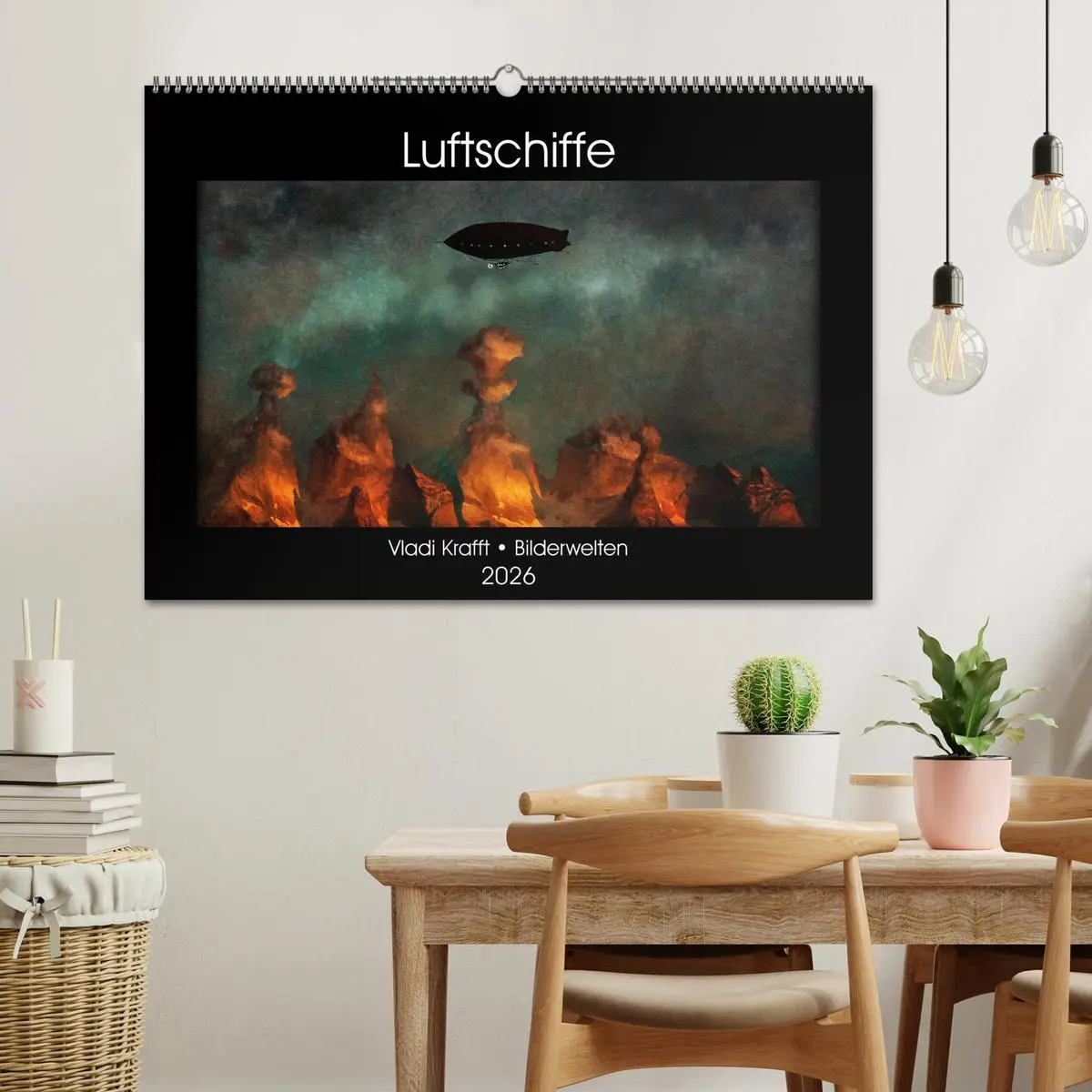 Bild: 9783457885482 | Luftschiffe über fremden Landschaften (Wandkalender 2026 DIN A2...