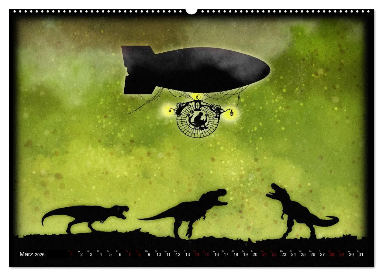 Bild: 9783457885482 | Luftschiffe über fremden Landschaften (Wandkalender 2026 DIN A2...