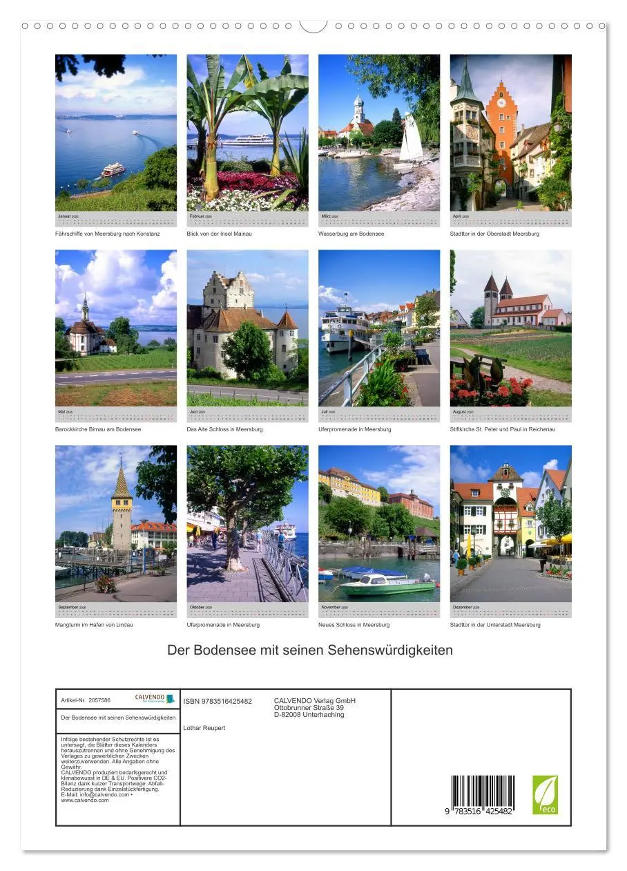 Bild: 9783516425482 | Der Bodensee mit seinen Sehenswürdigkeiten (hochwertiger Premium...