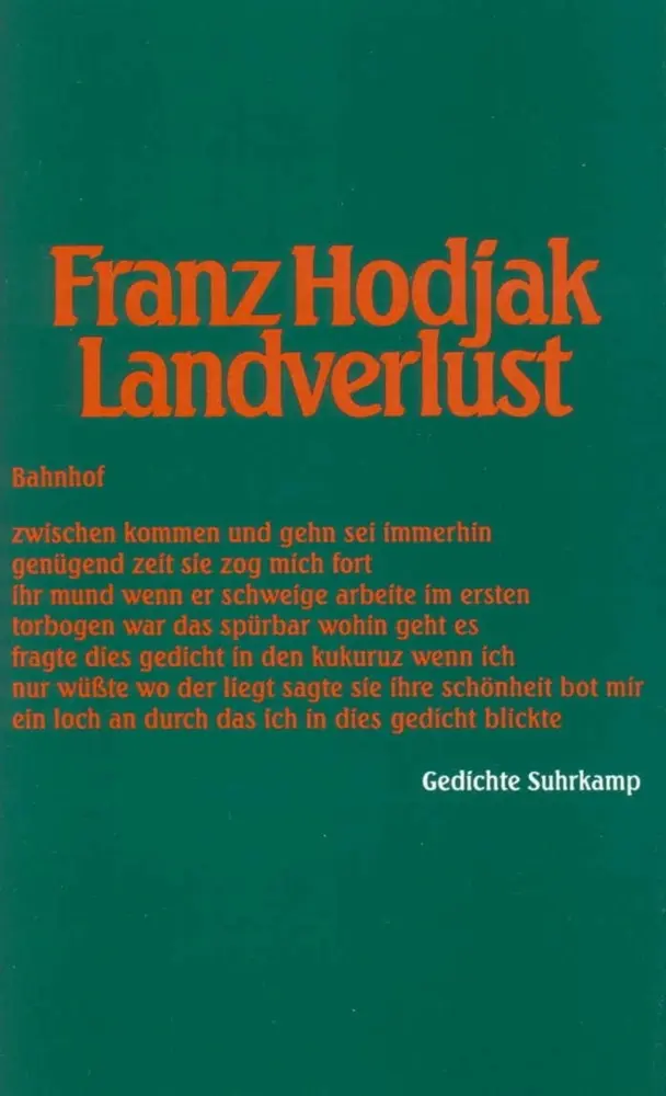 Cover: 9783518405482 | Landverlust | Gedichte | Franz Hodjak | Taschenbuch | 73 S. | Deutsch