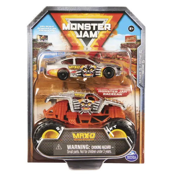 Bild: 681147055582 | MNJ Monster Jam Truck &amp; Racecar 2-Pack | In Karton | 05558 | 2024