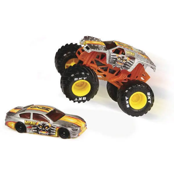 Bild: 681147055582 | MNJ Monster Jam Truck &amp; Racecar 2-Pack | In Karton | 05558 | 2024