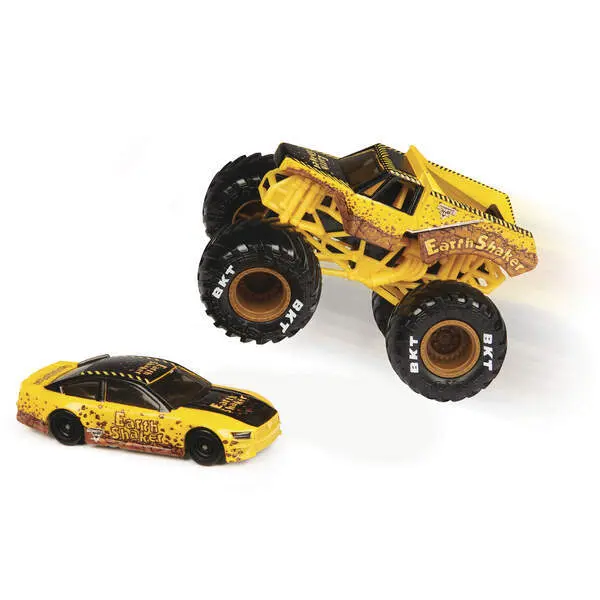 Bild: 681147055582 | MNJ Monster Jam Truck &amp; Racecar 2-Pack | In Karton | 05558 | 2024