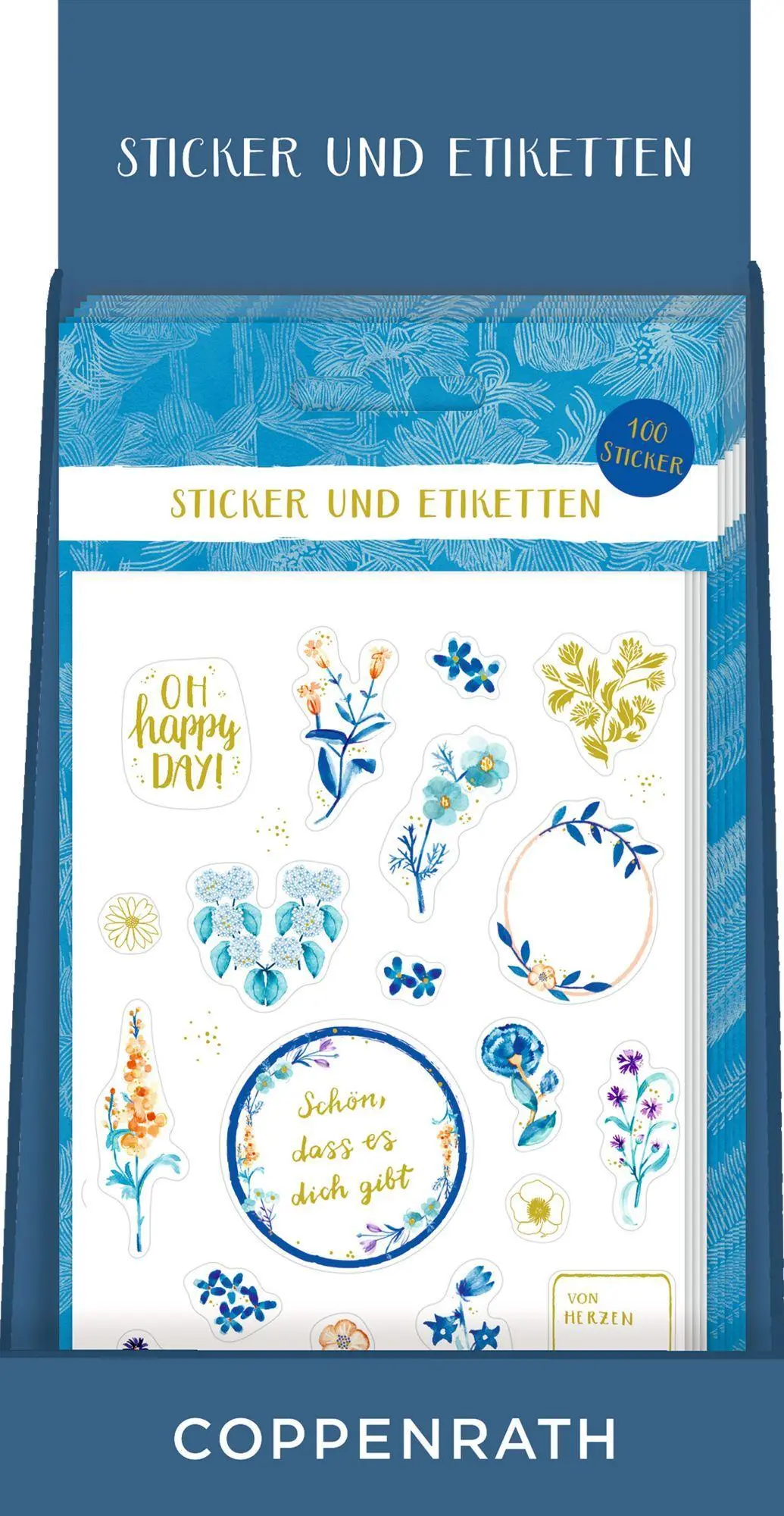 Bild: 4050003955582 | Sticker und Etiketten - Stickerbogen mit 100 Stickern | All about blue