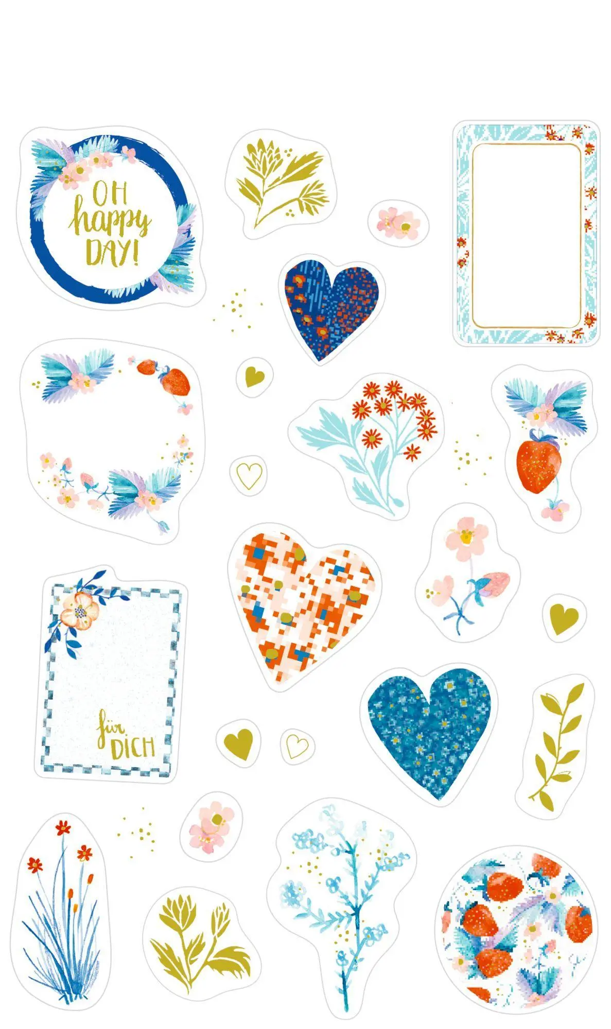 Bild: 4050003955582 | Sticker und Etiketten - Stickerbogen mit 100 Stickern | All about blue
