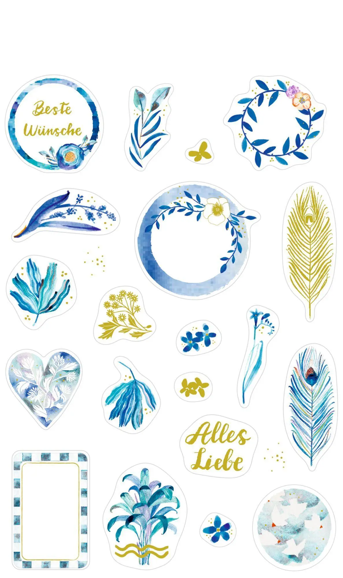 Bild: 4050003955582 | Sticker und Etiketten - Stickerbogen mit 100 Stickern | All about blue