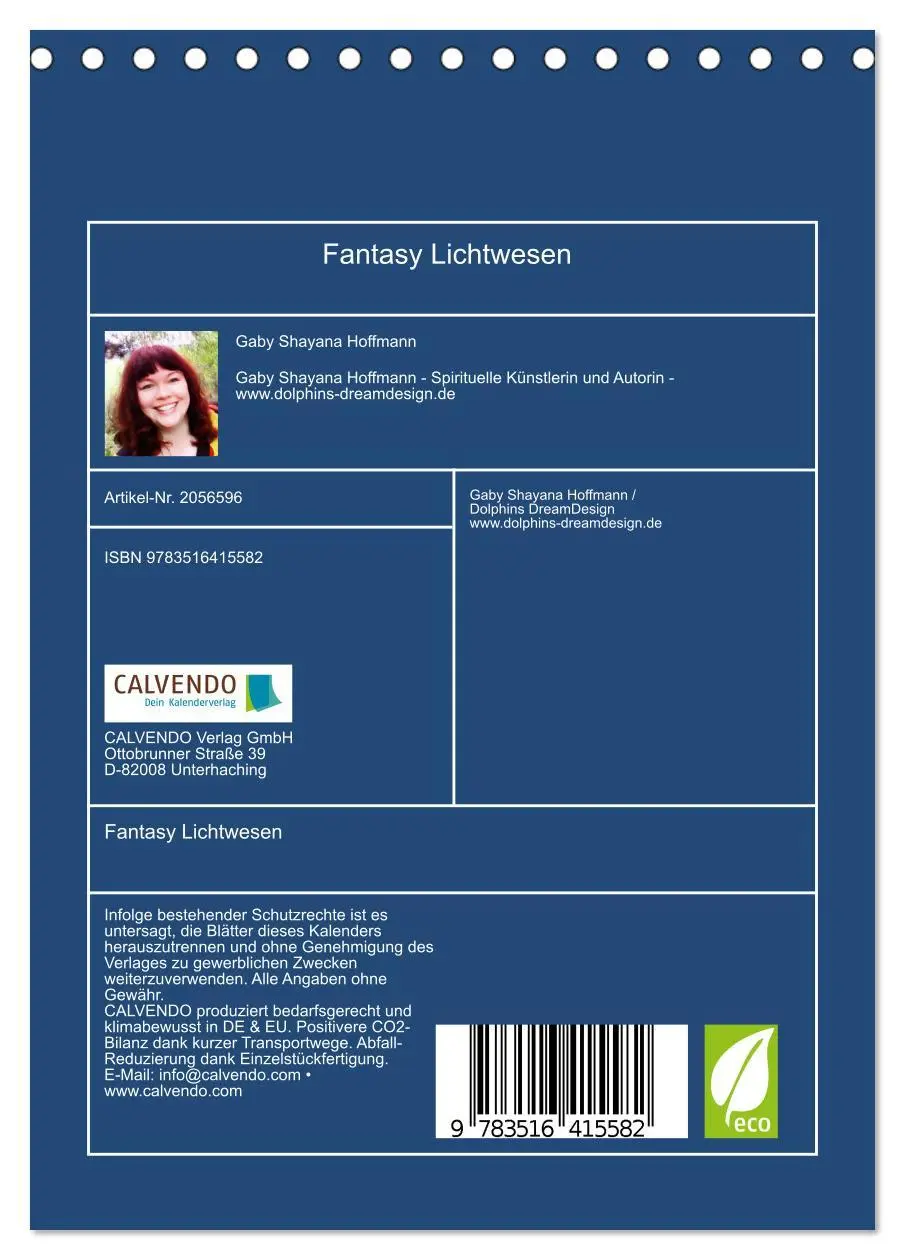 Bild: 9783516415582 | Fantasy Lichtwesen (Tischkalender 2026 DIN A5 hoch), CALVENDO...
