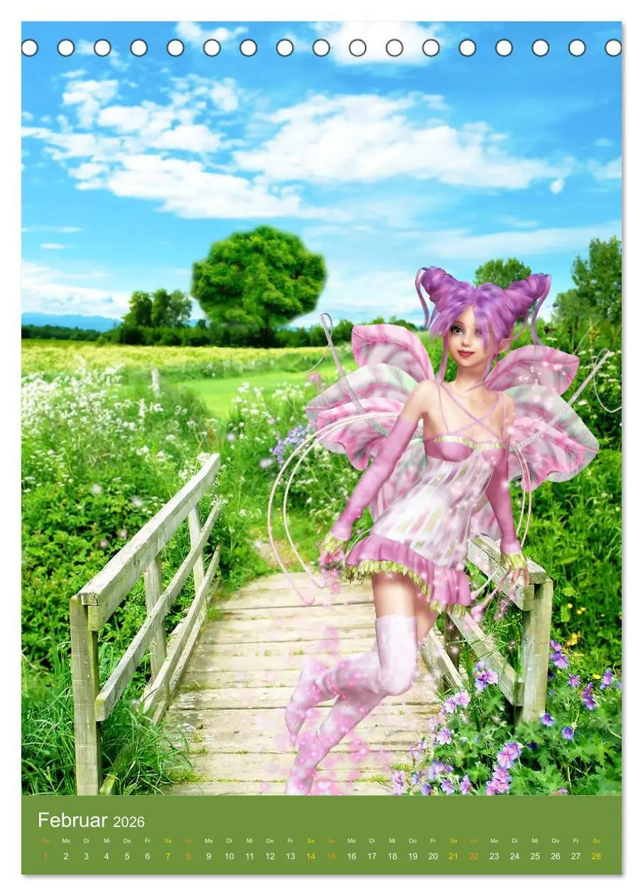 Bild: 9783516415582 | Fantasy Lichtwesen (Tischkalender 2026 DIN A5 hoch), CALVENDO...