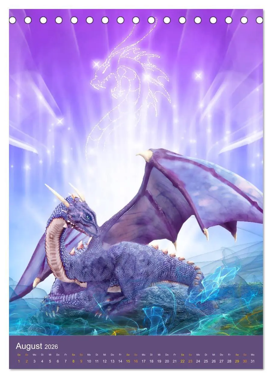 Bild: 9783516415582 | Fantasy Lichtwesen (Tischkalender 2026 DIN A5 hoch), CALVENDO...