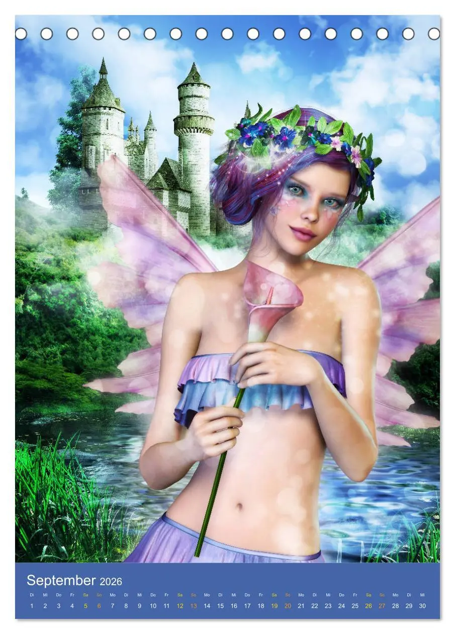 Bild: 9783516415582 | Fantasy Lichtwesen (Tischkalender 2026 DIN A5 hoch), CALVENDO...